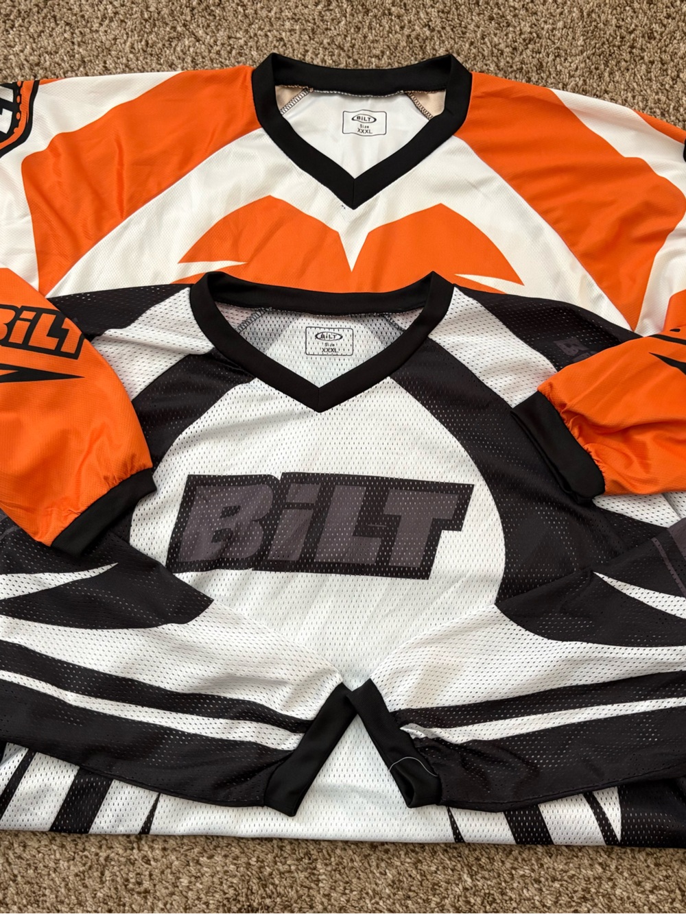 BILT Men’s Orange, Black & White Racing Jersey